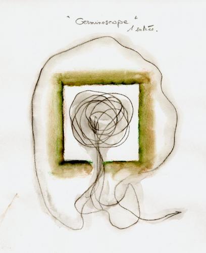 Dessin préparatoire du Germinoscope 1, 2000. 