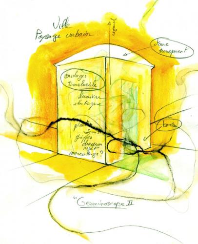 Dessin préparatoire du Germinoscope 2, 2003.