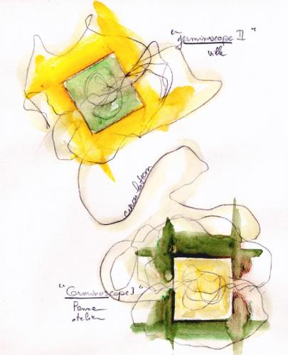 Dessin préparatoire du Germinoscope 2, 2003.