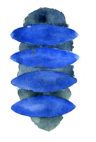 Aquarelle préparatoire, 2013.